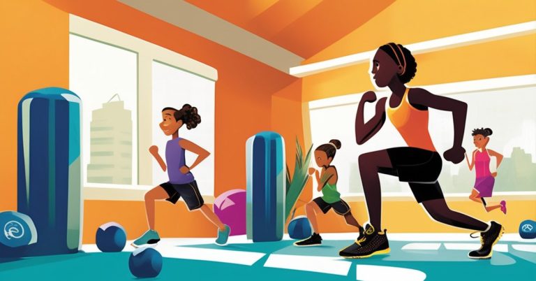 **Style:** Realistic yet slightly stylized, vibrant, and positive. Avoid overly aggressive or "hardcore" gym imagery. Think clean lines, balanced composition, and a bright, encouraging color palette.