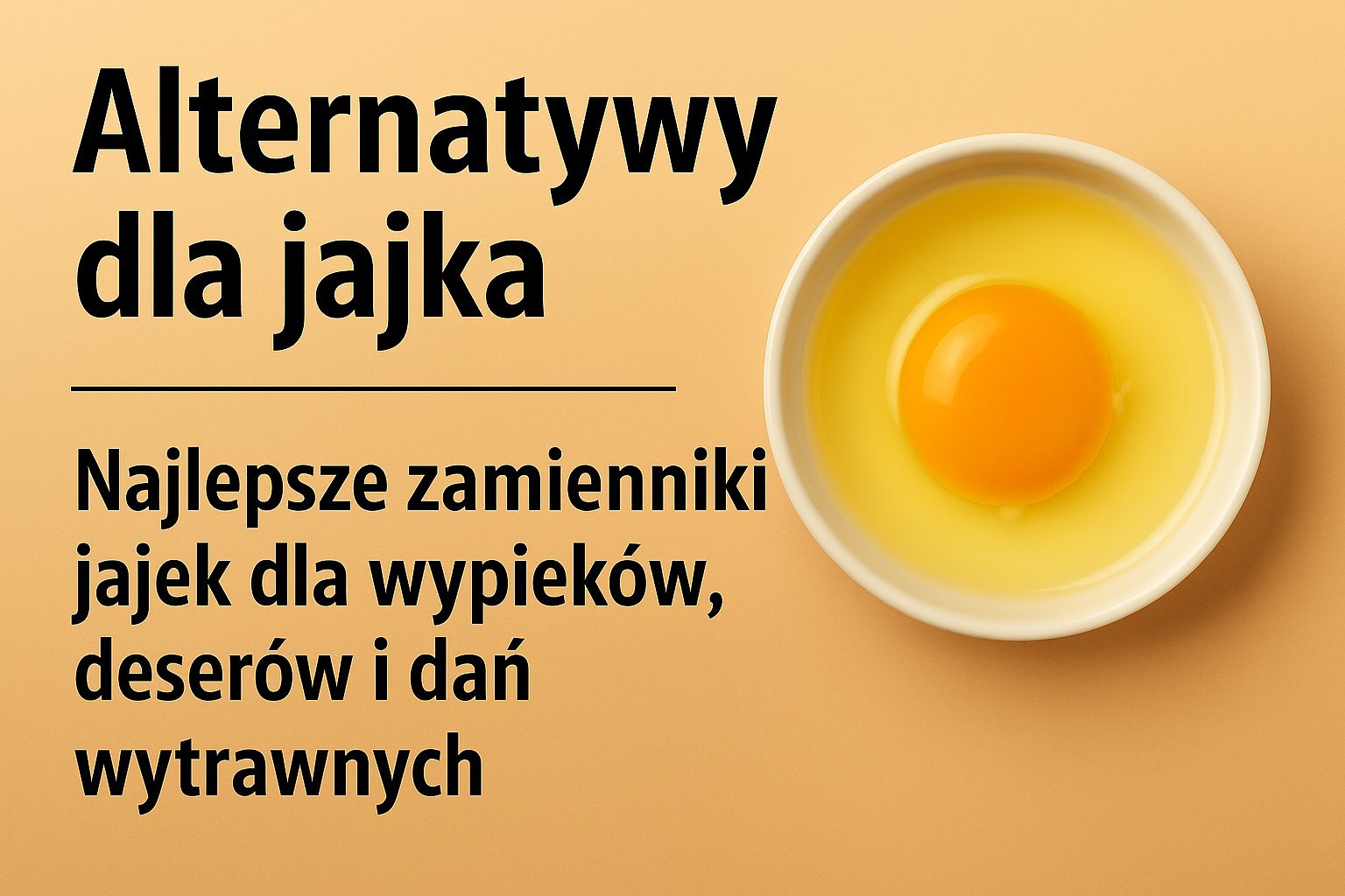 Czym zastąpić jajko? Najlepsze zamienniki jajek dla wypieków, deserów i dań wytrawnych