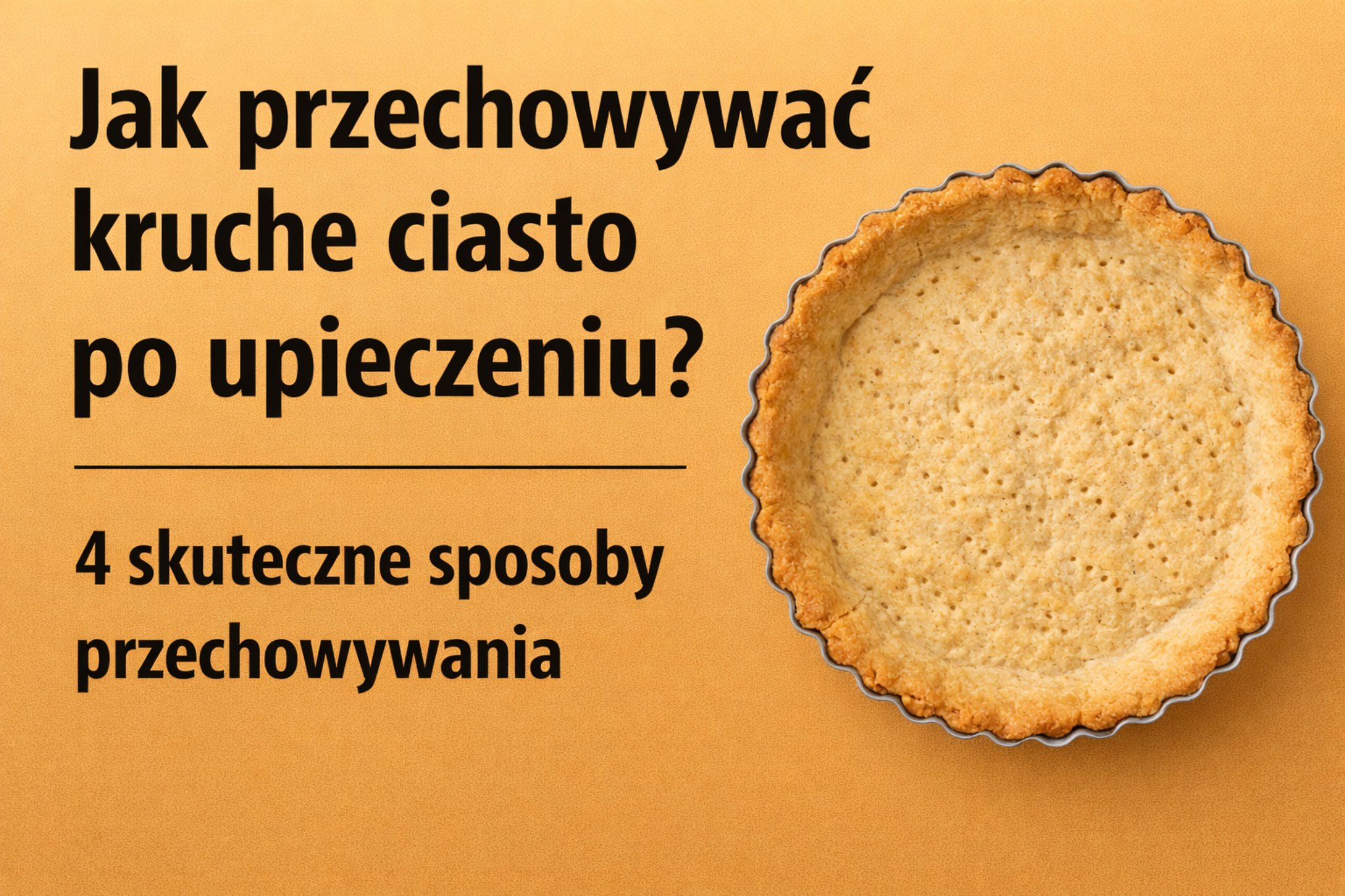Jak przechowywać kruche ciasto po upieczeniu? 4 skuteczne sposoby przechowywania