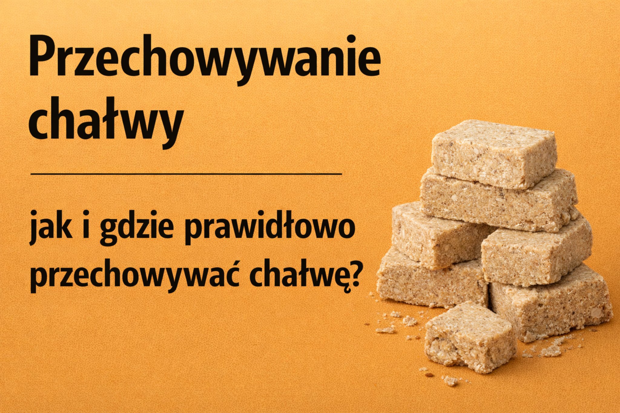 Przechowywanie chałwy - jak i gdzie prawidłowo przechowywać chałwę?
